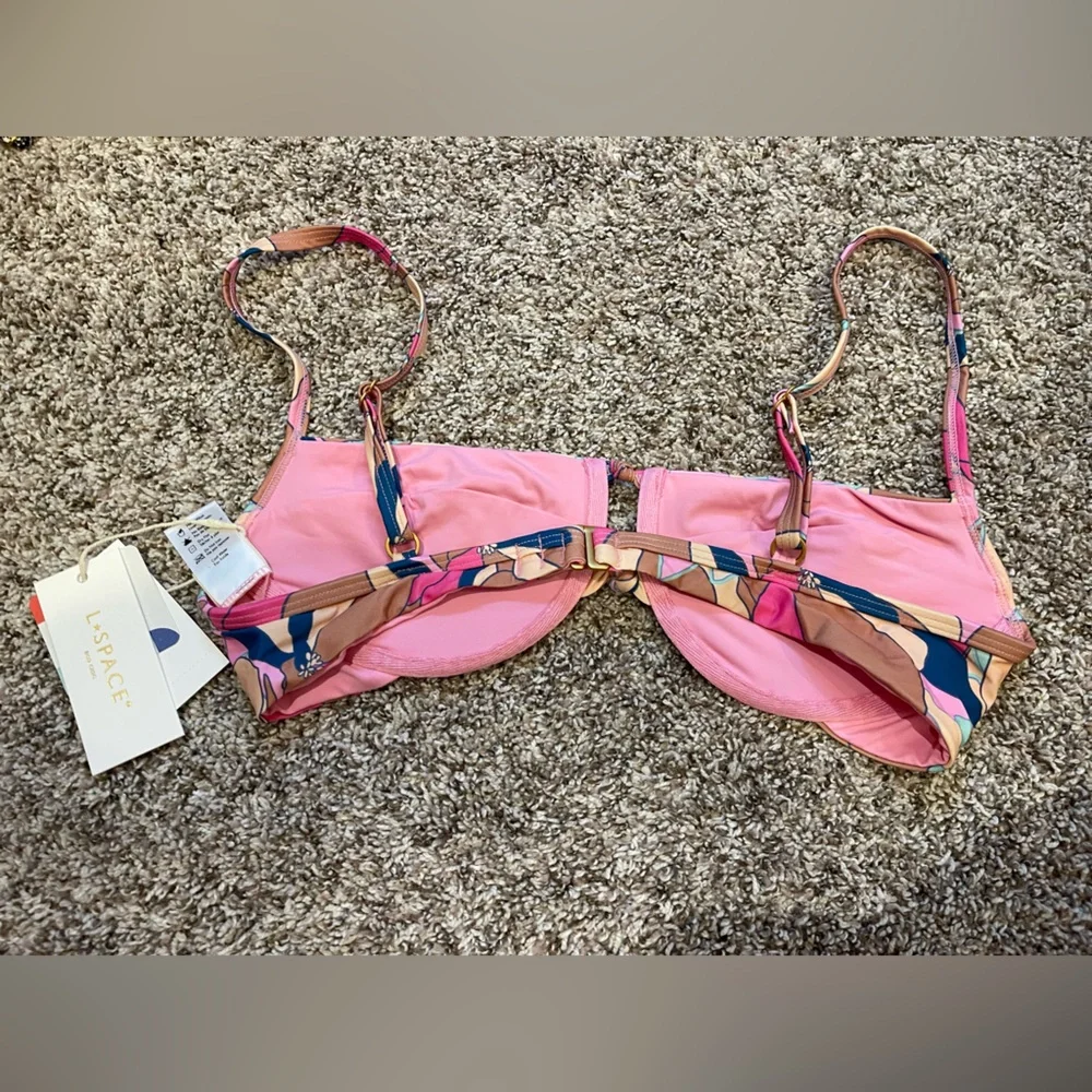 L*Space Rose Underwire Bikini Top in Sundazed Floral Size Medium